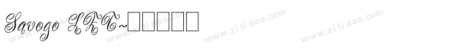 Savogo LET字体转换